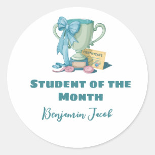 Student of the month Appreciation  Classic Round Sticker