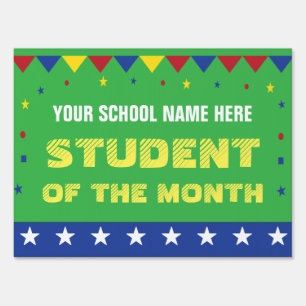 Student of the Month Sign
