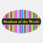 [ Thumbnail: "Student of The Week!" + Stripes of Various Colors Sticker ]