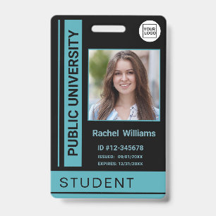 Student photo ID school university blue Badge