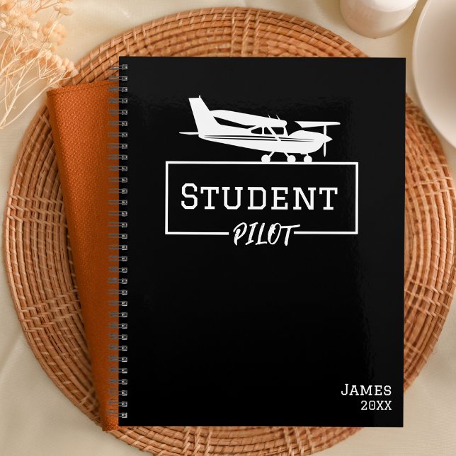 Student Pilot Cessna Airplane Custom Name  Planner (Creator Uploaded)