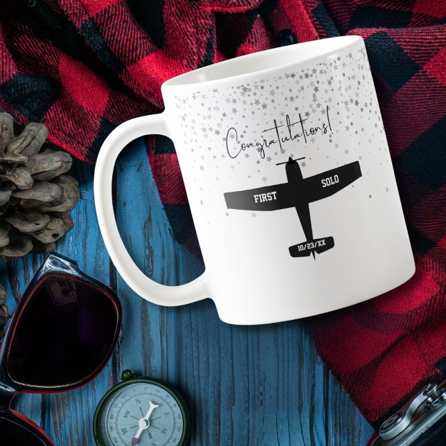 Student Pilot First Solo Airplane Congratulations Coffee Mug (Creator Uploaded)