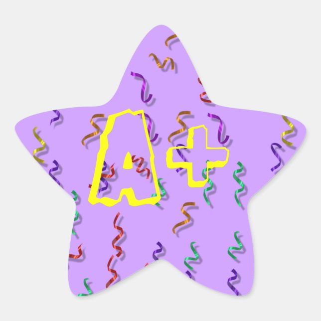 Student Reward A+ Stickers (Front)