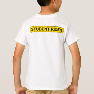 "Student Rider" Warning Sign Funny Equestrian T-Shirt