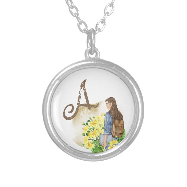 Student Silver Plated Necklace (Front)