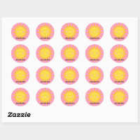 Great Job! Classic Round Sticker, Zazzle