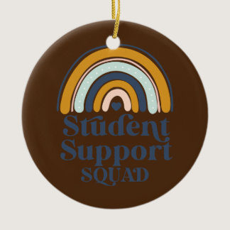 Student Support Squad Counselor Social Worker Ceramic Ornament
