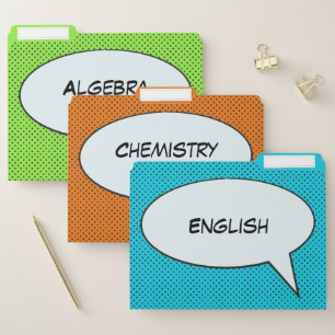 Student Teacher Class Course Organizer File Folder