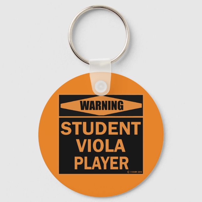 Student Viola Player Keychain (Front)