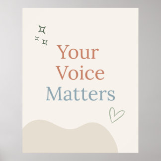 Student Voice Self-Management SEL Poster