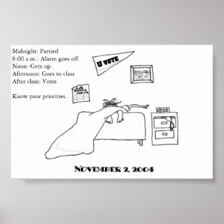 Student voter poster