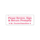 [ Thumbnail: Student Work Review + Name Rubber Stamp ]