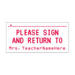 [ Thumbnail: Student Work Review + Teacher Name Rubber Stamp ]