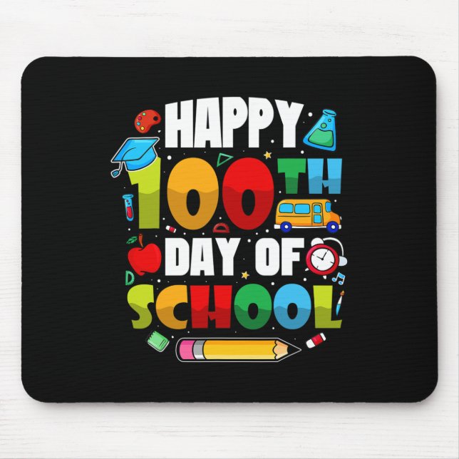 Students 100 Days Of School Teachers 2023 Boys And Mouse Pad (Front)