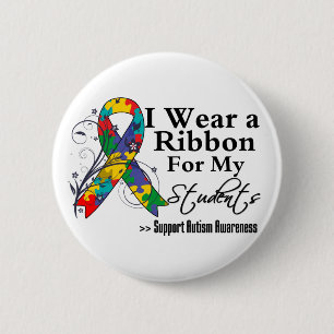 Students - Autism Ribbon Button