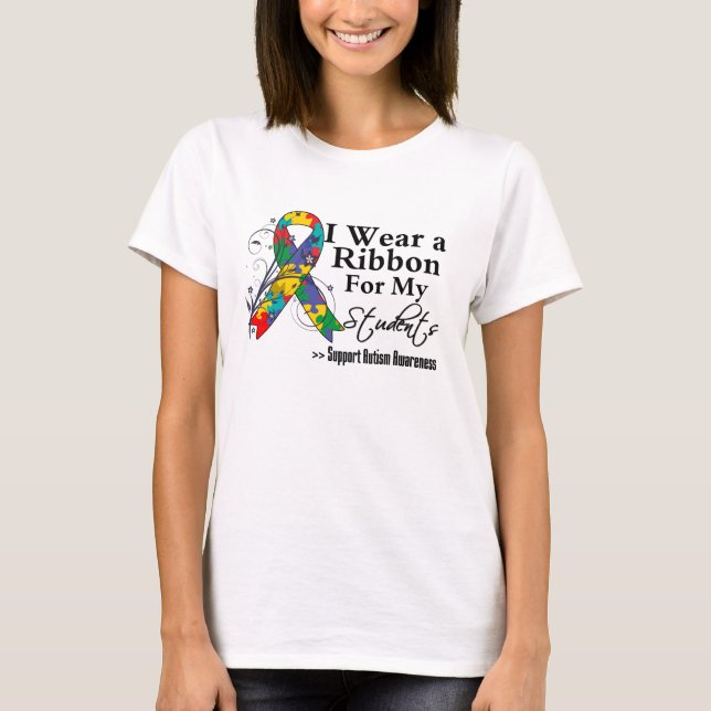 Students - Autism Ribbon T-Shirt (Front)