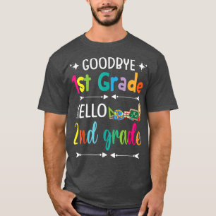 Students Back To School Goodbye 1st Grade Hello 2n T-Shirt