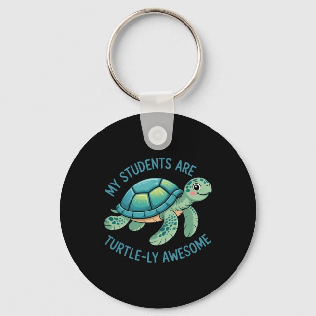 Students Cute Teacher Keychain (Front)