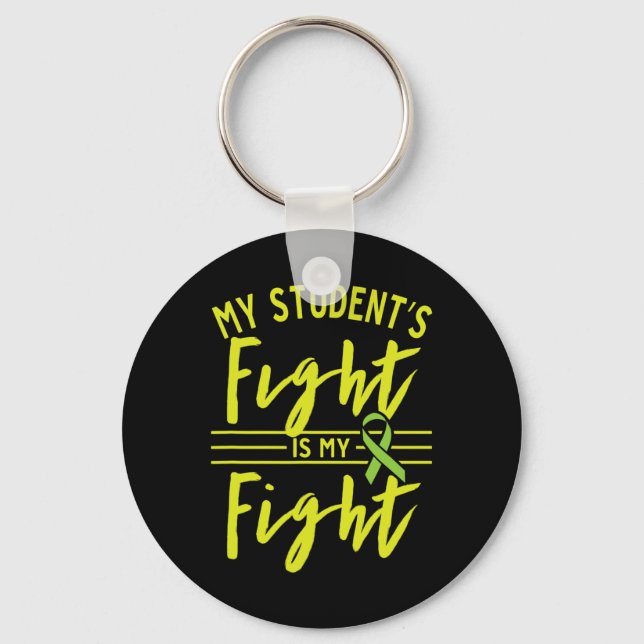 Student's Fight Is My Fight Kidney Disease Awarene Keychain (Front)
