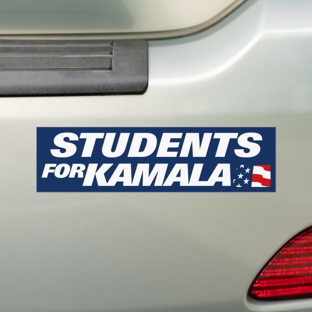 Students for Kamala Harris 2024 Bumper Sticker (On Car)