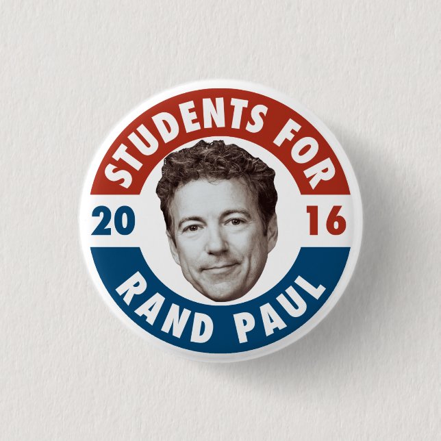 Students for Rand Paul - Vintage campaign button (Front)