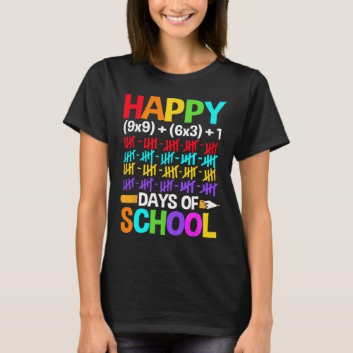 Students Happy 100 Days Of School  T_Shirt