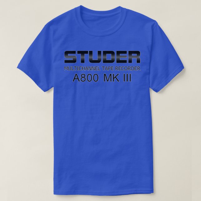 Studer A800 MK III T-Shirt (Design Front)