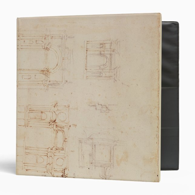 Studies for architectural composition binder (Front/Inside)