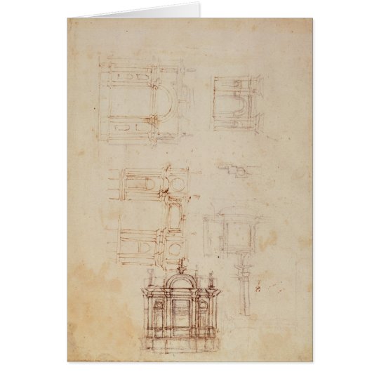 Studies for architectural composition card