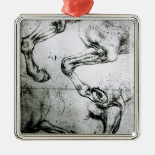 Studies of Horses legs Metal Ornament