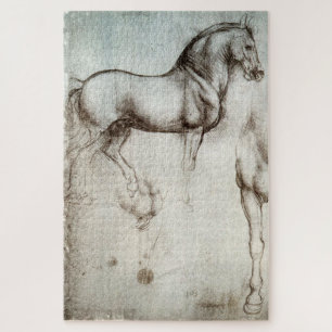Studies of Horses – Leonardo da Vinci (1490) Jigsaw Puzzle