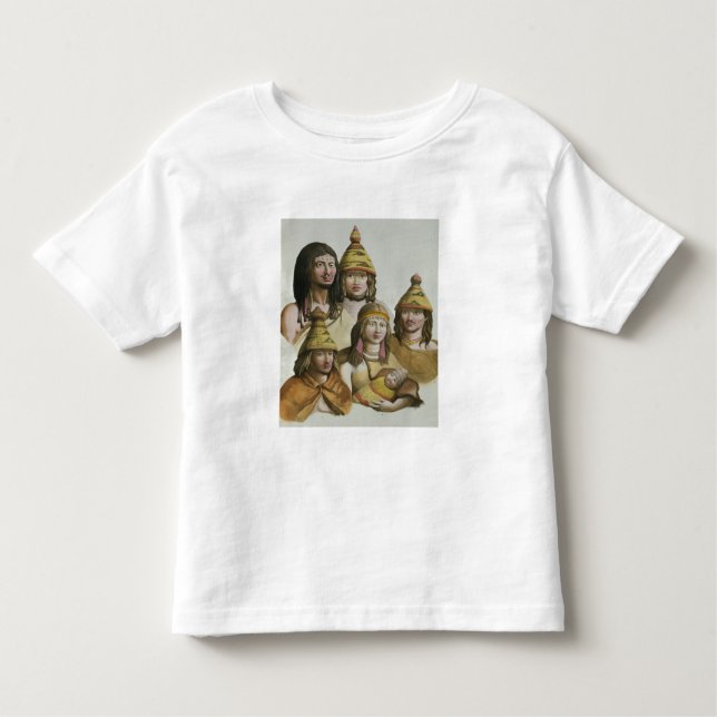 Studies of native Americans (colour litho) Toddler T-shirt (Front)