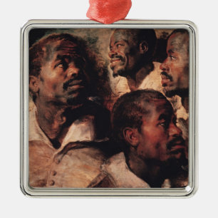Studies of the Head of a Negro Metal Ornament