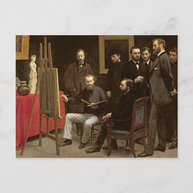 Studio at Batignolles, 1870 Postcard (Front)