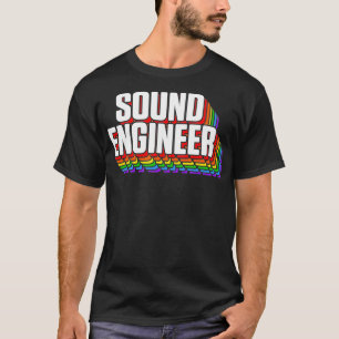 Studio Audio Engineer Fun Sing Sound Guy Tech T-Shirt