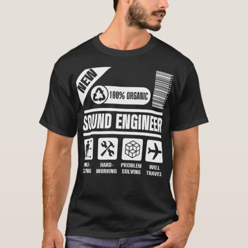 Studio Audio Engineer Travel Sound Guy Tech  T_Shirt