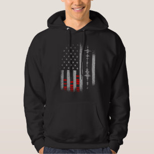 Studio Audio Engineer USA Flag Sound Guy Tech Hoodie