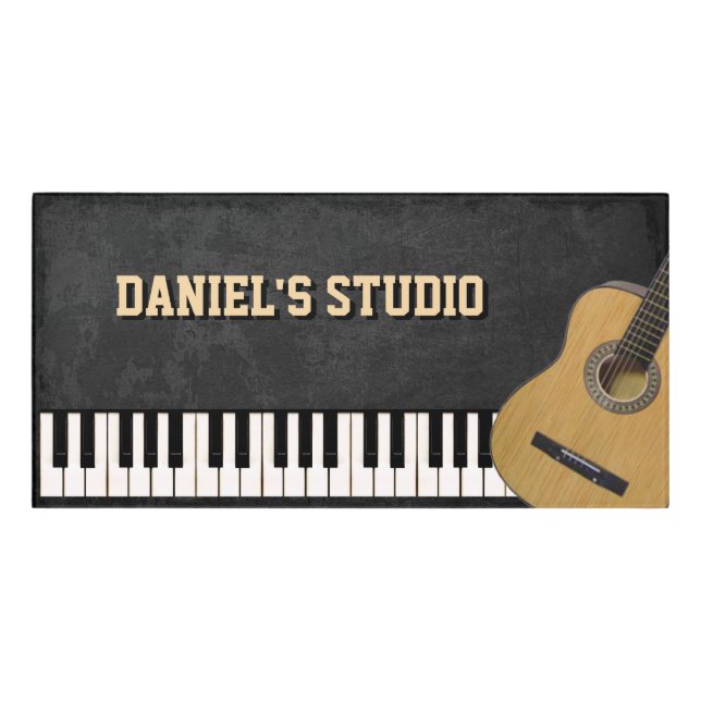 Studio Door Sign with your Text (Classic Front)