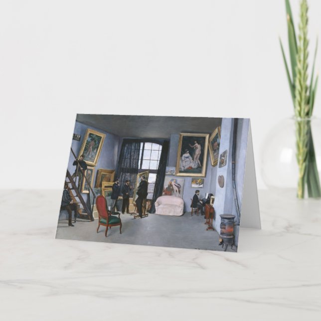 Studio en Rue de la Condamine | Frédéric Bazille Card (Front)