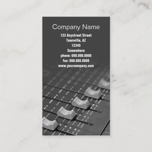 studio faders business card templates