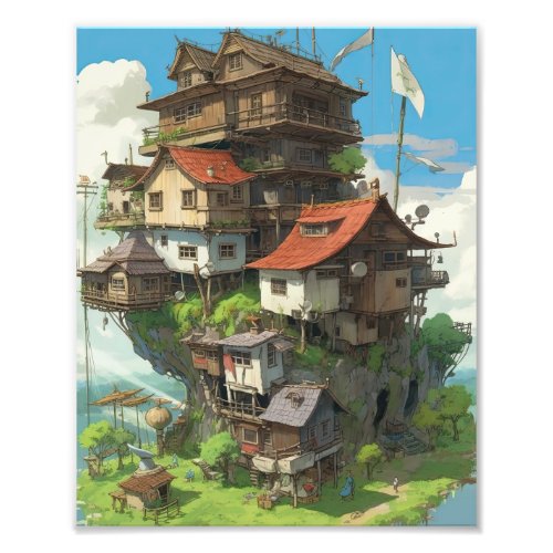 Studio Ghibli Howls Moving Castle Photo Print