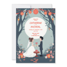 Studio Ghibli Style Personlized Wedding Invite