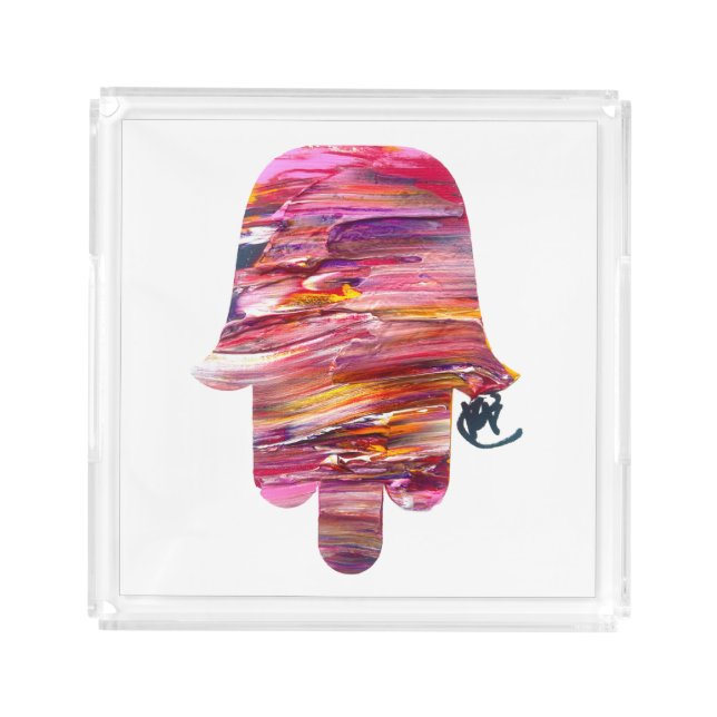 Studio Hamsa Art Challah Tray  (Front)