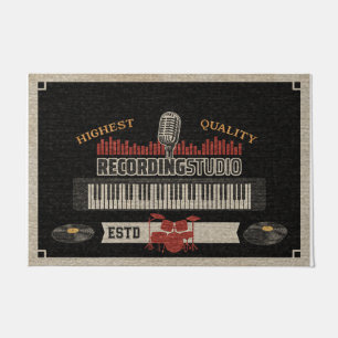 Studio Instrument Rug, Music Lovers Gift Doormat