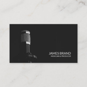 Studio Microphone Business Card