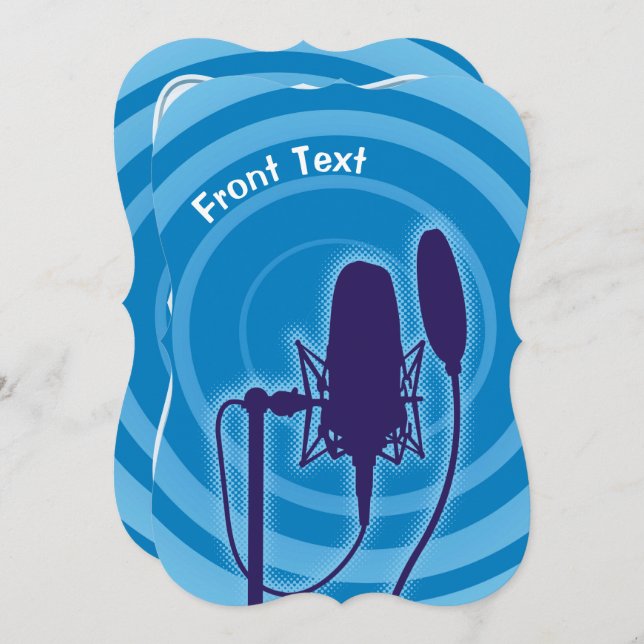 Studio Microphone Invitation (Front/Back)