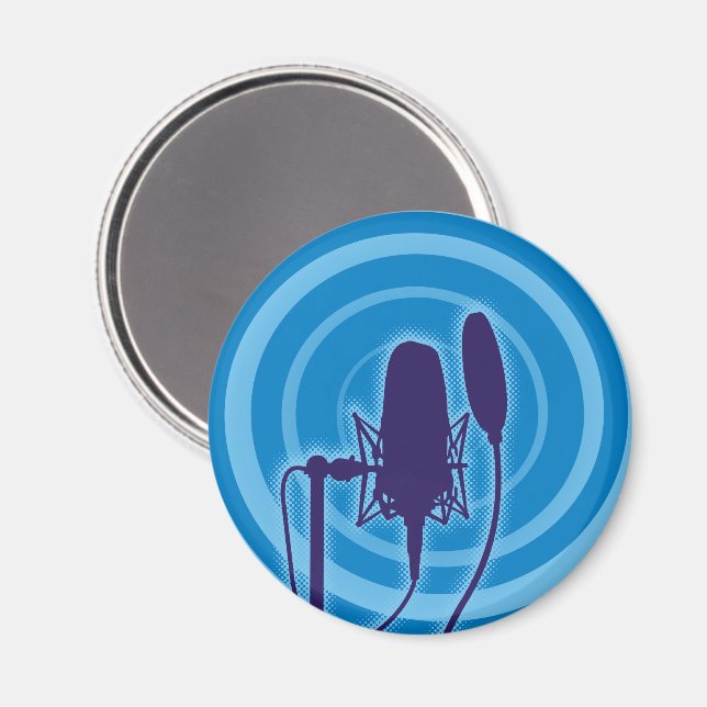Studio Microphone Magnet (Front/Back)