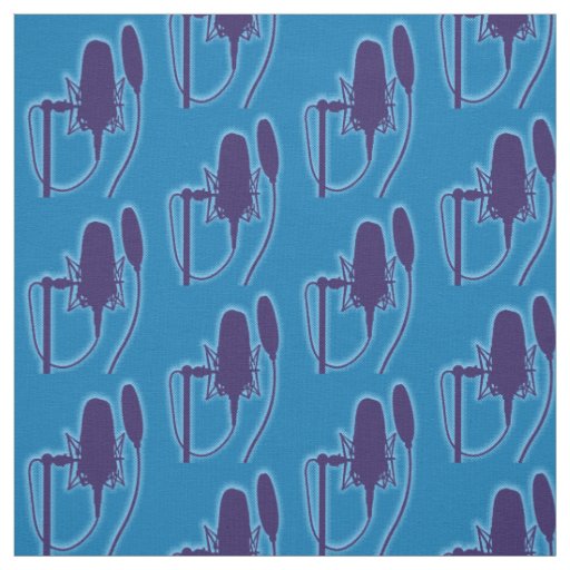 Studio Microphone Pattern Fabric