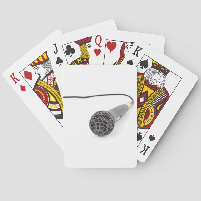 studio microphone poker cards (Back)