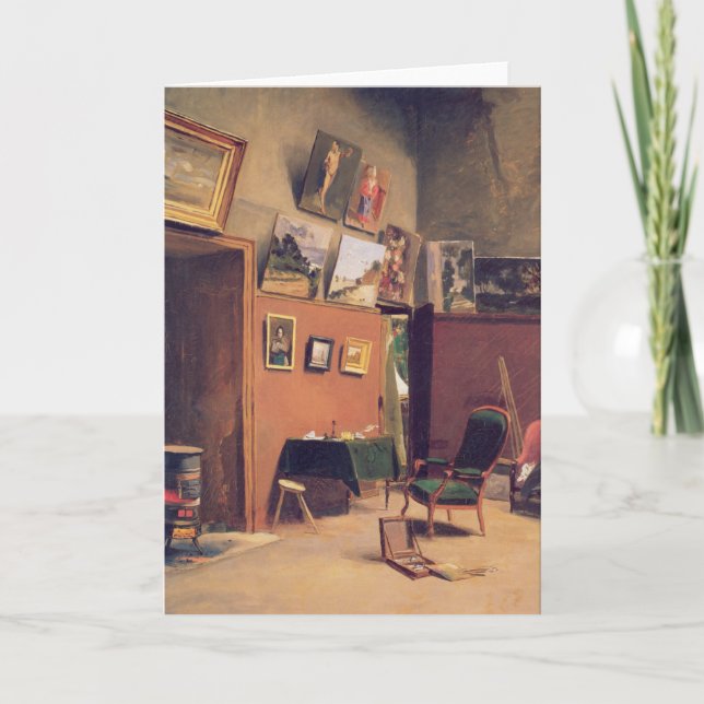 Studio on Rue de Furstenberg | Frédéric Bazille Card (Front)